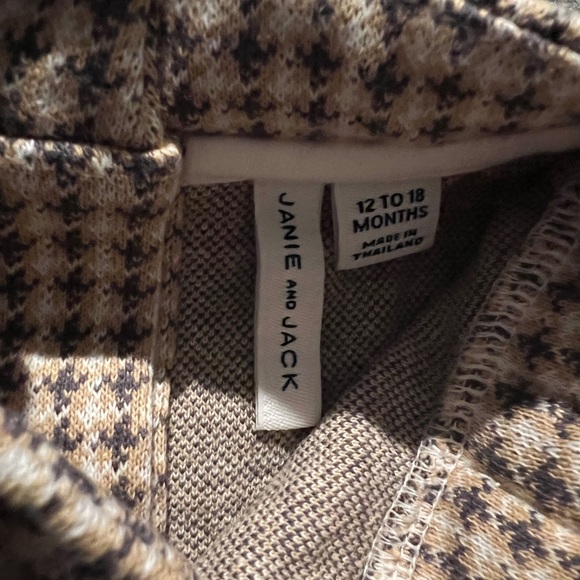 Janie and Jack houndstooth dress size 12-18mo - Picture 2 of 3